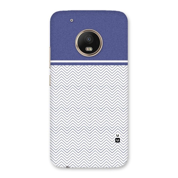 Melange Striped Pattern Back Case for Moto G5 Plus