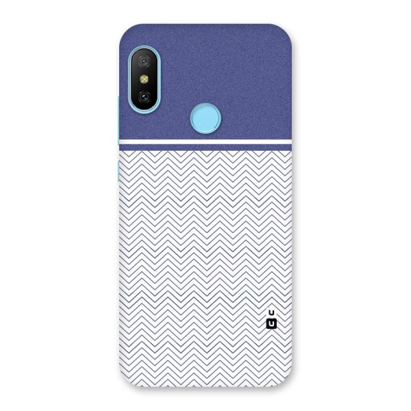 Melange Striped Pattern Back Case for Redmi 6 Pro