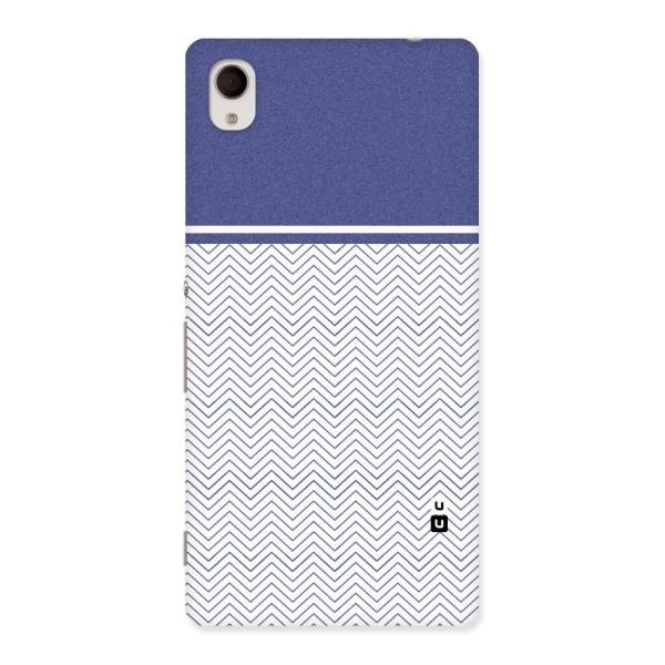 Melange Striped Pattern Back Case for Sony Xperia M4