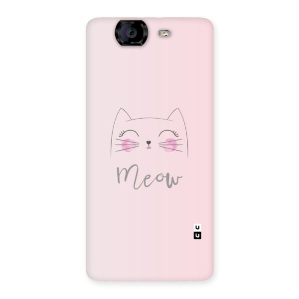 Meow Pink Back Case for Canvas Knight A350