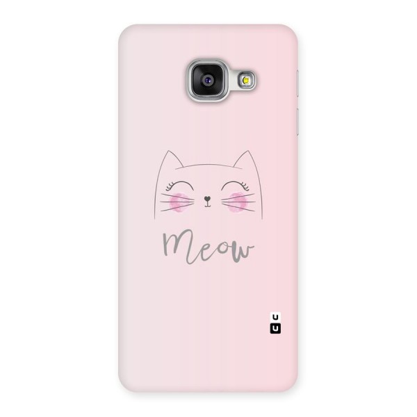 Meow Pink Back Case for Galaxy A3 2016