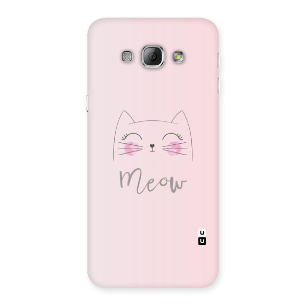 Meow Pink Back Case for Galaxy A8