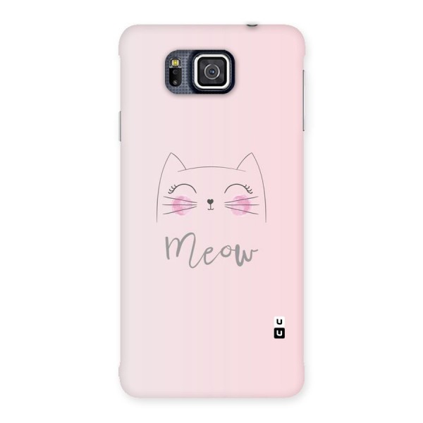 Meow Pink Back Case for Galaxy Alpha