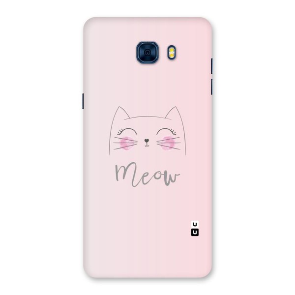 Meow Pink Back Case for Galaxy C7 Pro