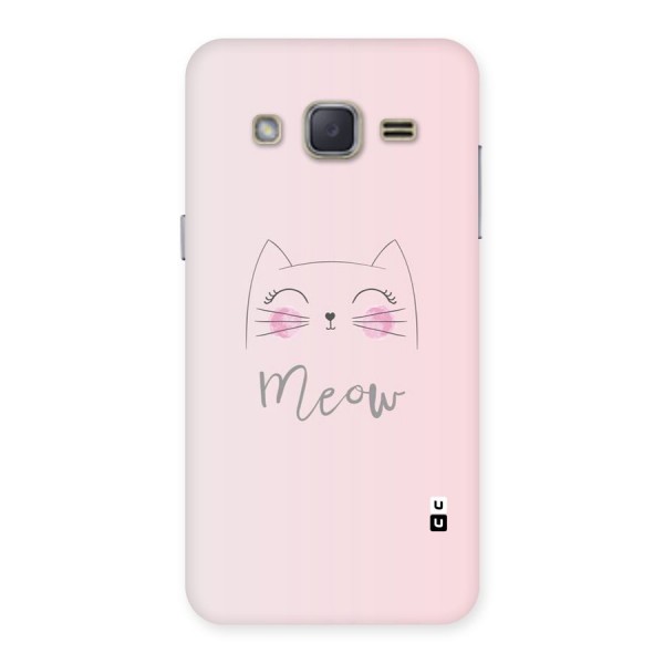 Meow Pink Back Case for Galaxy J2