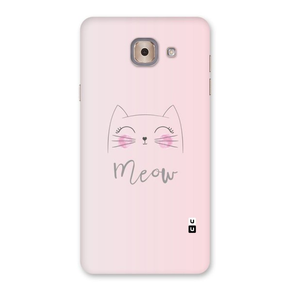 Meow Pink Back Case for Galaxy J7 Max