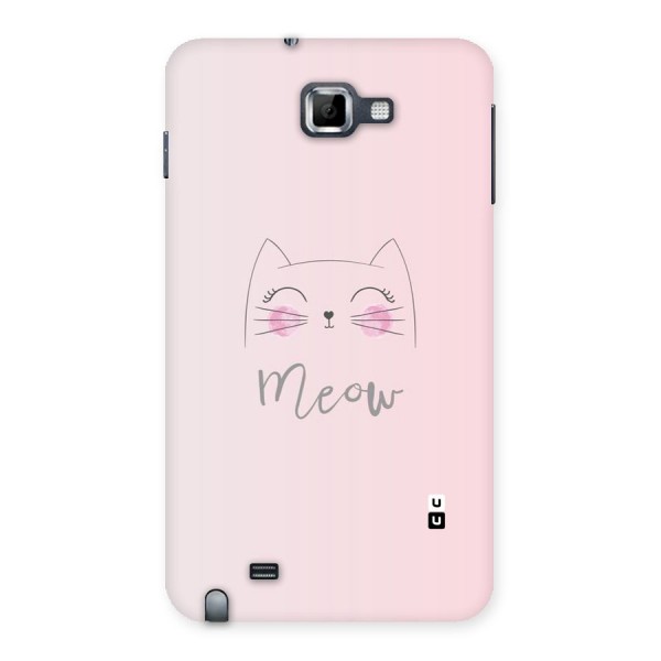 Meow Pink Back Case for Galaxy Note