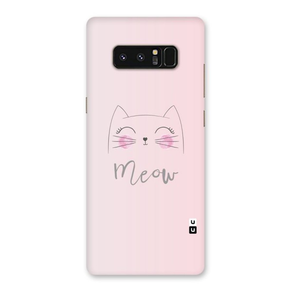 Meow Pink Back Case for Galaxy Note 8