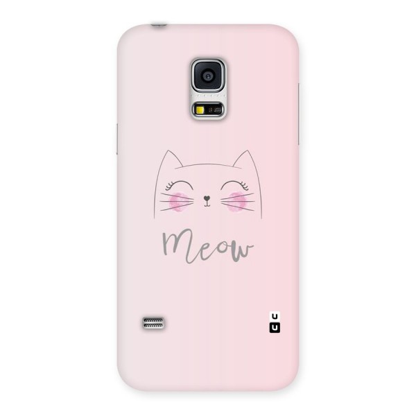 Meow Pink Back Case for Galaxy S5 Mini