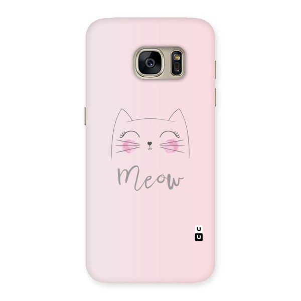 Meow Pink Back Case for Galaxy S7