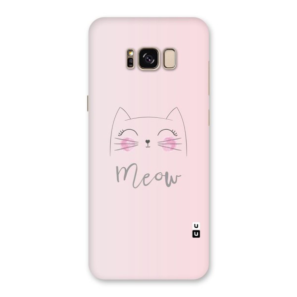 Meow Pink Back Case for Galaxy S8 Plus