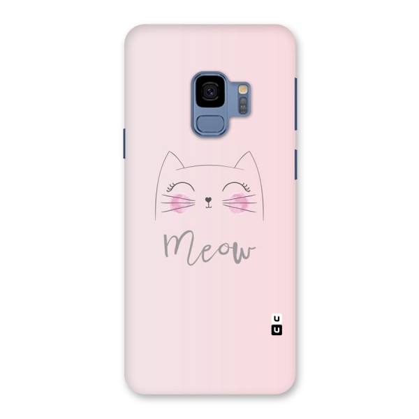 Meow Pink Back Case for Galaxy S9