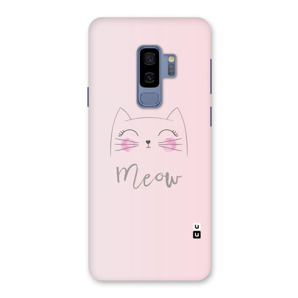 Meow Pink Back Case for Galaxy S9 Plus