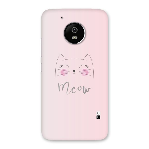 Meow Pink Back Case for Moto G5