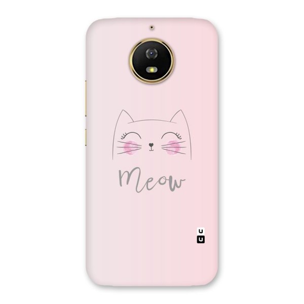 Meow Pink Back Case for Moto G5s