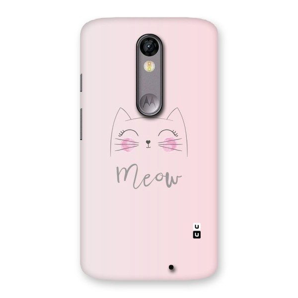 Meow Pink Back Case for Moto X Force