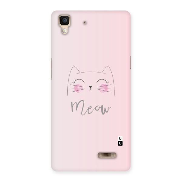 Meow Pink Back Case for Oppo R7