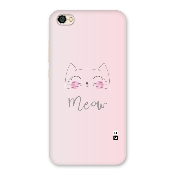 Meow Pink Back Case for Redmi Y1 Lite