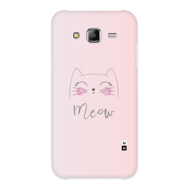 Meow Pink Back Case for Samsung Galaxy J5