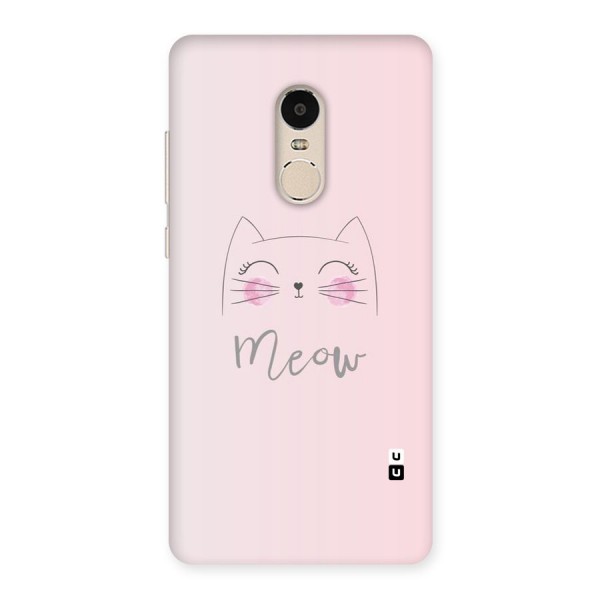 Meow Pink Back Case for Xiaomi Redmi Note 4