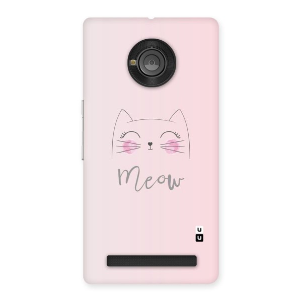 Meow Pink Back Case for Yu Yuphoria