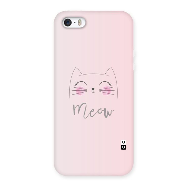 Meow Pink Back Case for iPhone SE