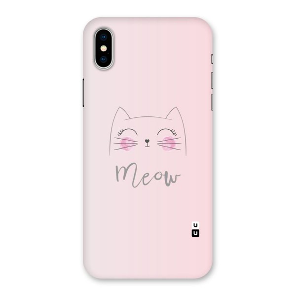 Meow Pink Back Case for iPhone X