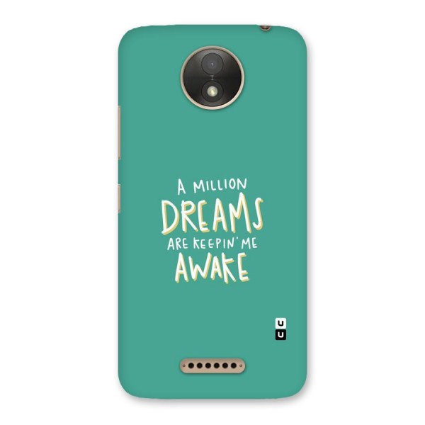 Million Dreams Back Case for Moto C Plus