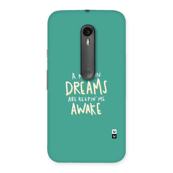 Million Dreams Back Case for Moto G3