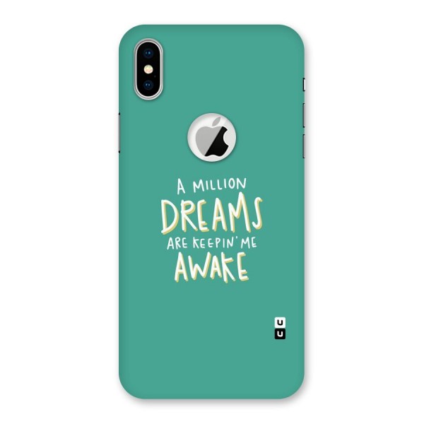 Million Dreams Back Case for iPhone X Logo Cut