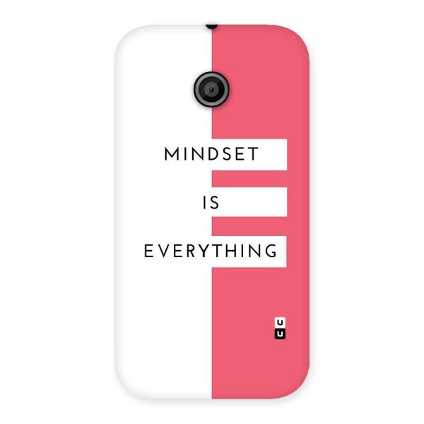 Mindset is Everything Back Case for Moto E