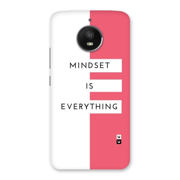 Mindset is Everything Back Case for Moto E4 Plus