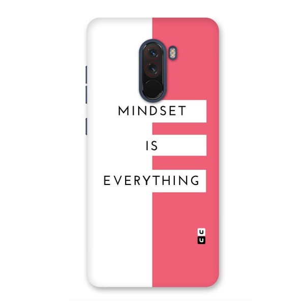 Mindset is Everything Back Case for Poco F1