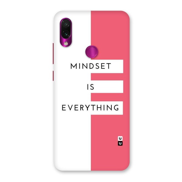 Mindset is Everything Back Case for Redmi Note 7 Pro