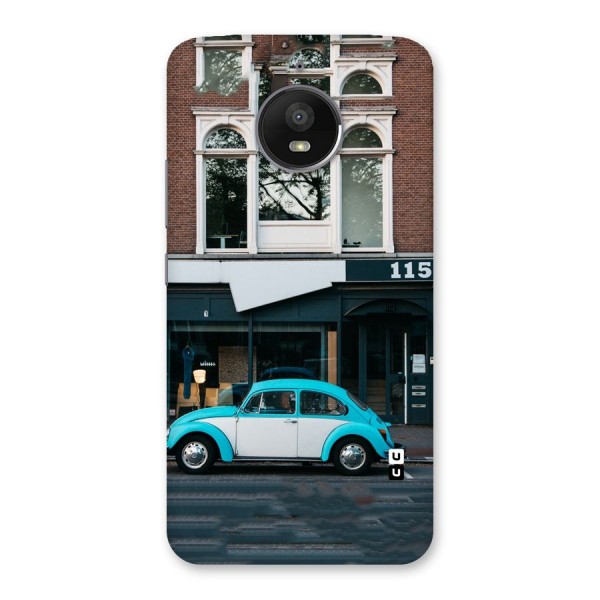 Mini Blue Car Back Case for Moto E4 Plus