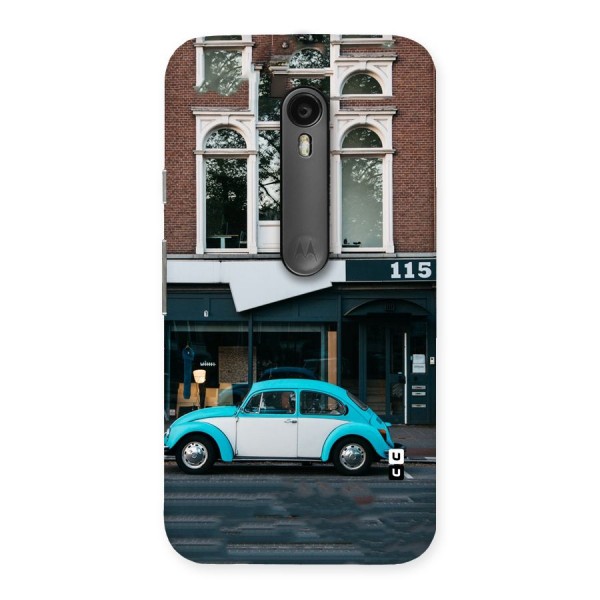 Mini Blue Car Back Case for Moto G3