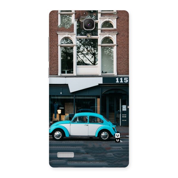 Mini Blue Car Back Case for Redmi Note