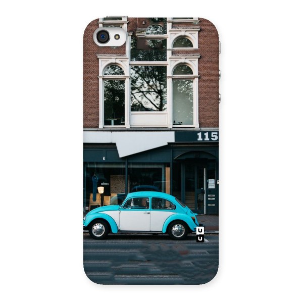 Mini Blue Car Back Case for iPhone 4 4s