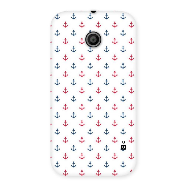 Minimal Anchor Pattern Back Case for Moto E