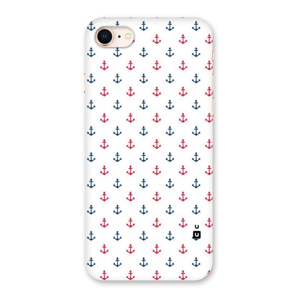 Minimal Anchor Pattern Back Case for iPhone 8