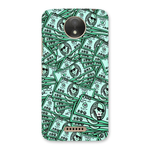 Money Swag Back Case for Moto C Plus