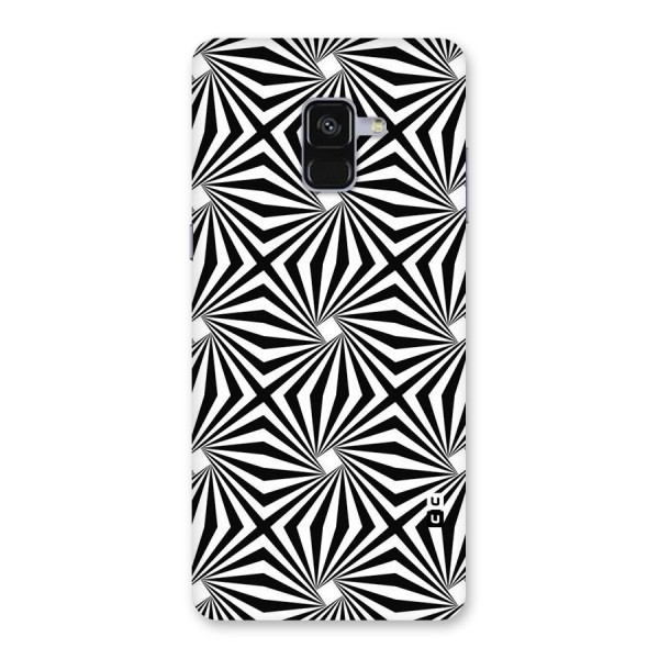 Monochromatic Swirls Back Case for Galaxy A8 Plus