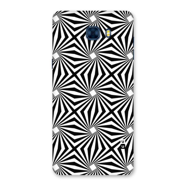 Monochromatic Swirls Back Case for Galaxy C7 Pro