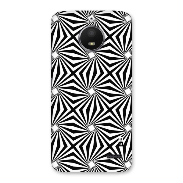 Monochromatic Swirls Back Case for Moto E4