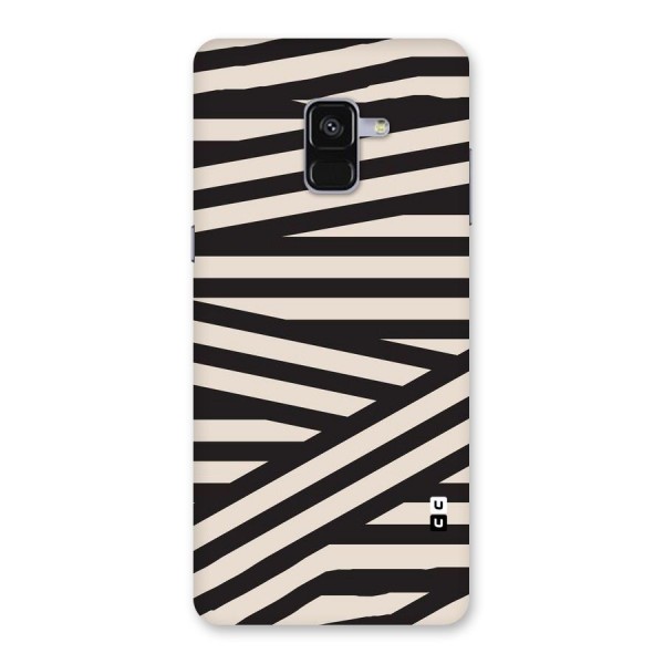 Monochrome Lines Back Case for Galaxy A8 Plus