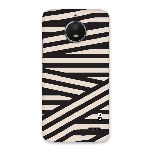 Monochrome Lines Back Case for Moto E4