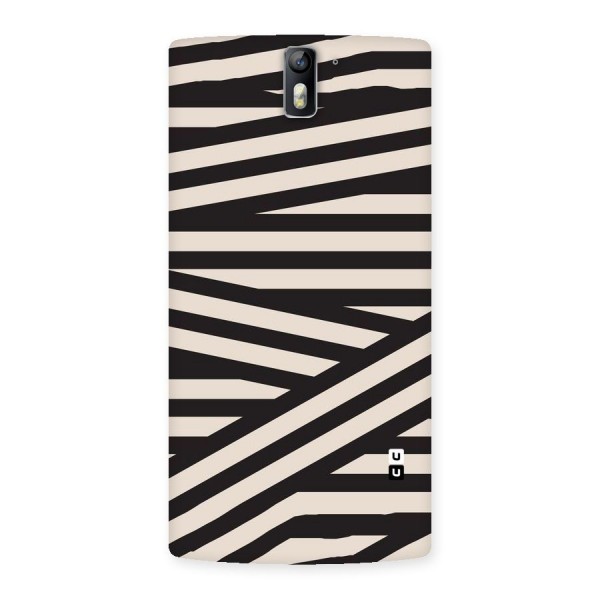 Monochrome Lines Back Case for One Plus One