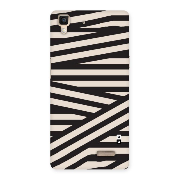 Monochrome Lines Back Case for Oppo R7