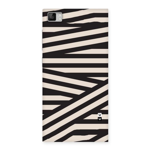 Monochrome Lines Back Case for Xiaomi Mi3