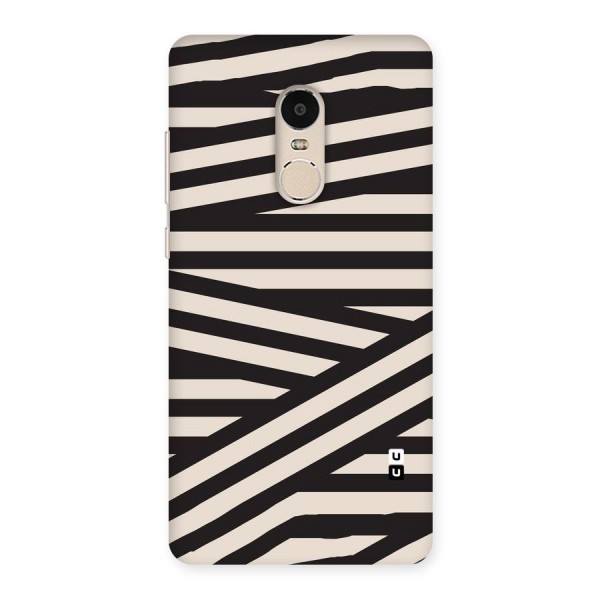 Monochrome Lines Back Case for Xiaomi Redmi Note 4